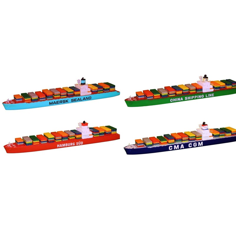 TRIANG Container Ship - Bay - 4 Types - 1:1200 Scale