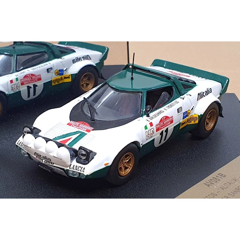 Vitesse 1/43 Scale Diecast AV081B - Lancia Stratos #11 Winner Sanremo Rally 1975