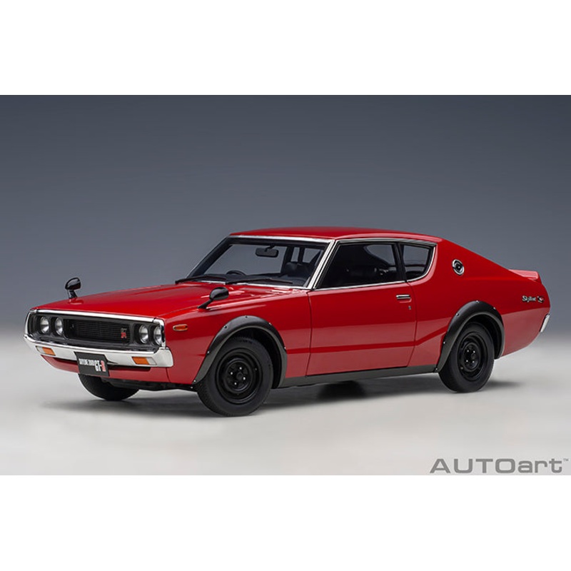 AUTOart Nissan Skyline 2000 GT-R (KPGC110) Standard Version Red 1:18