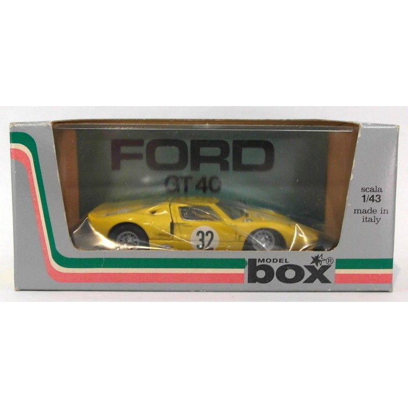 Box Model 1/43 Scale Diecast 8454 - Ford GT40 #32 SPA 68 - Yellow