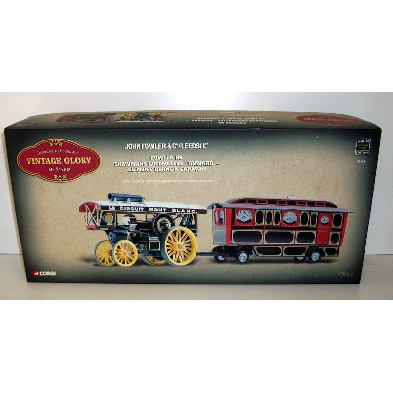 Corgi 1/50 Scale - 80110 Fowler B6 Showmans Locomotive Onward Le Blanc caravan