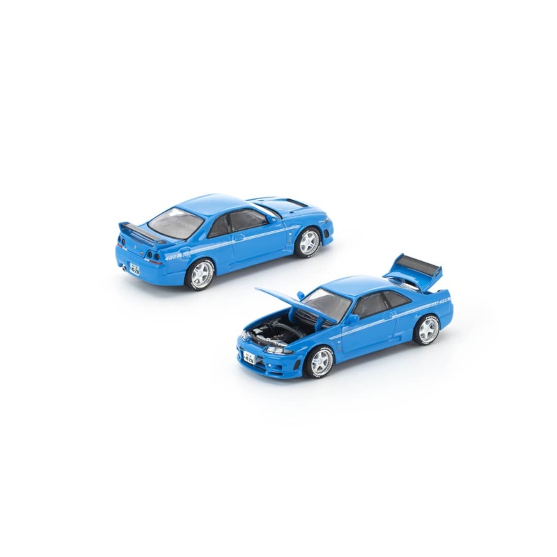 [ETA:  Jan 2026 ] Enigma x Pop Race 1/64 Skyline R33 GT-R Nismo 400R - Championship Blue - Blister Card Version