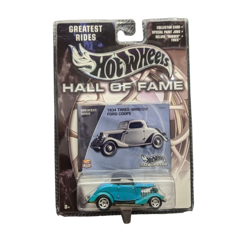 EXCLUSIVE Hotwheels Hall of Fame 1934 Three Window Ford Coupe