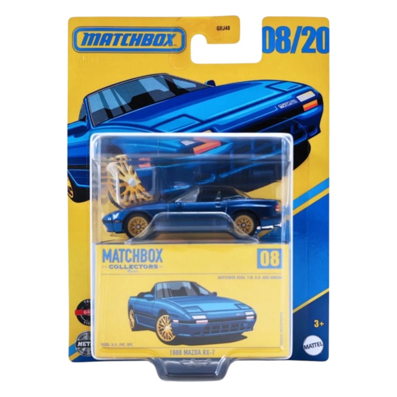 Matchbox Collectors Series 1988 Mazda RX-7 08/20 Imported Mainline 1:64 Scale