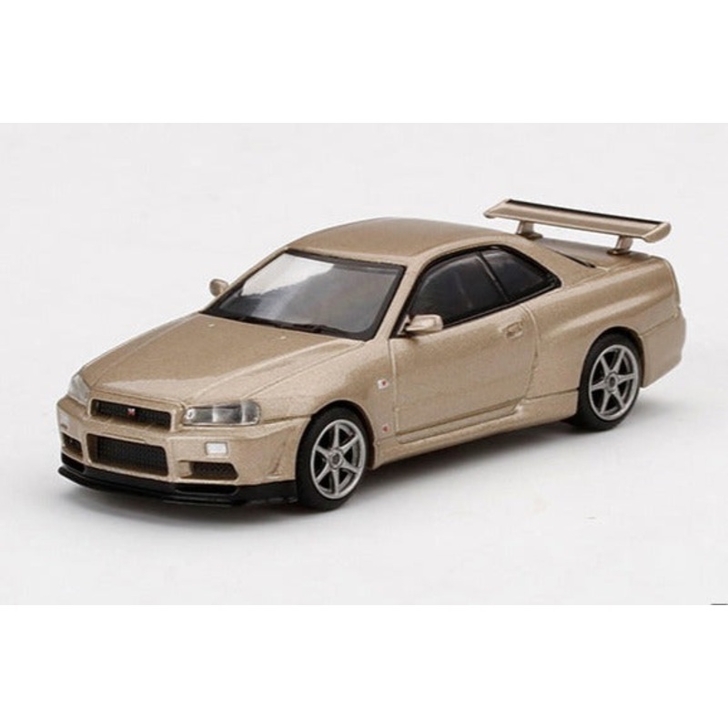 Mini GT 1/64 Nissan Skyline GT-R (R34) M-Spec Gold ***in clamshell blisters***
