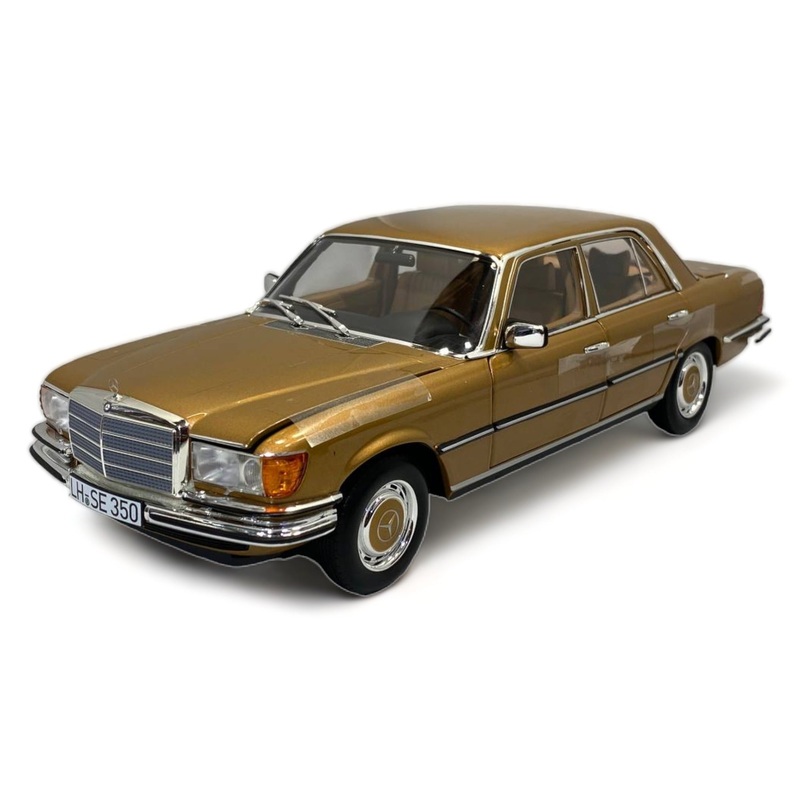 Norev Mercedes-Benz 350 SE Limited Edition 500 - 1/18 Diecast Model, Gold 1973