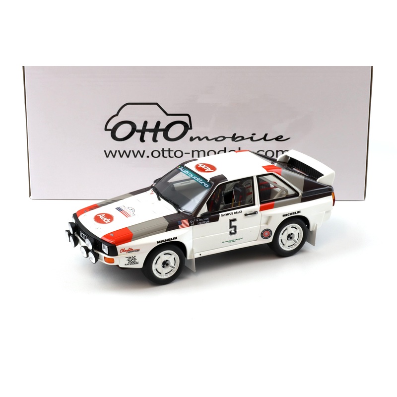 Otto 1986 Audi Sport Quattro #5 Olympus Rally 1986 White 1:18