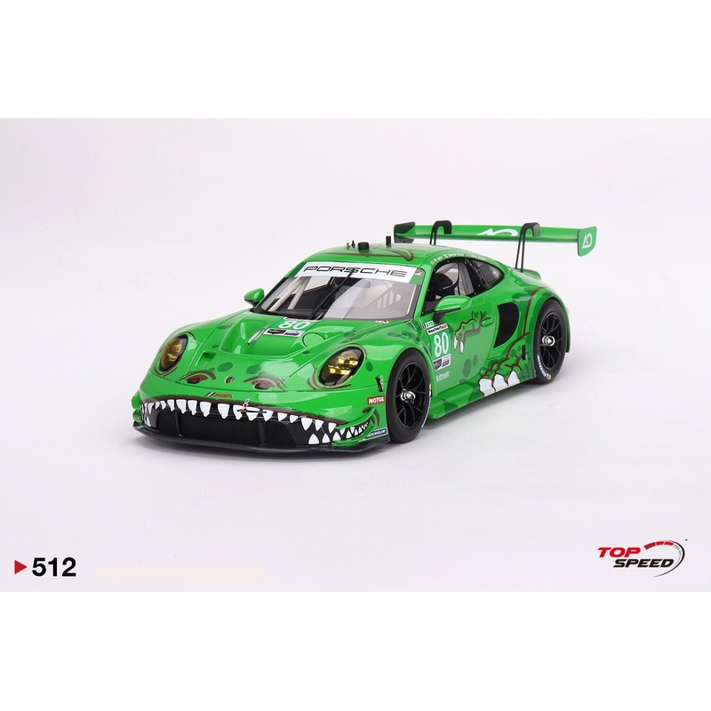 Topspeed Porsche 911 GT3 R (992) Rexy #80 AO Racing 2023 IMSA Sebring Green 1:18