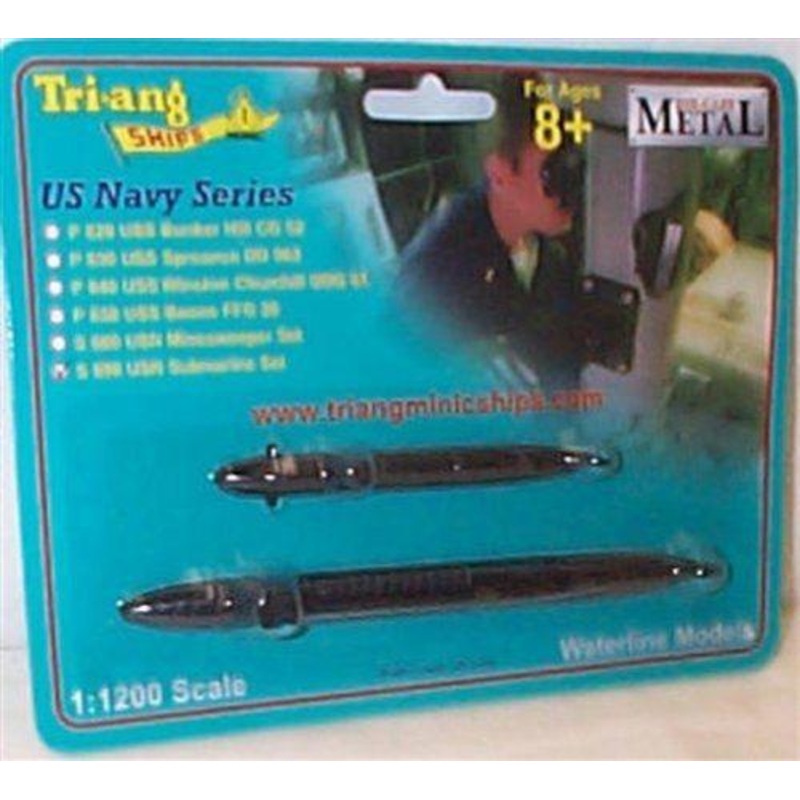 TRIANG US Navy Submarine Set - 1:1200 Scale