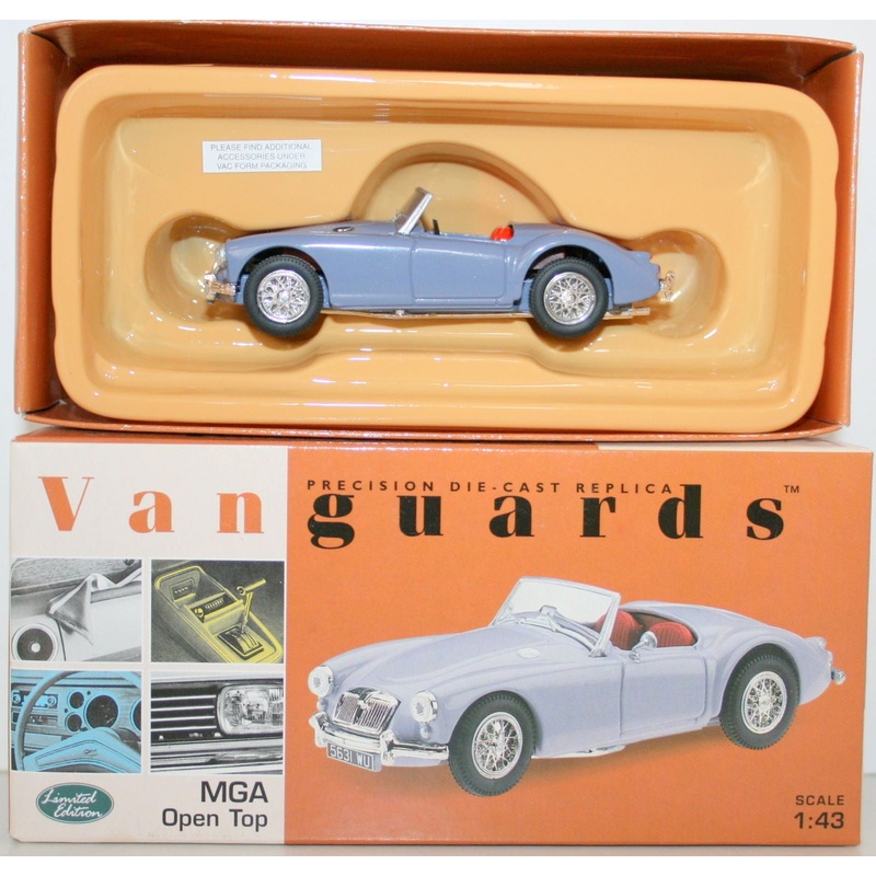 VANGUARDS 1/43 VA50000 MG MGA OPEN TOP DOVE GREY
