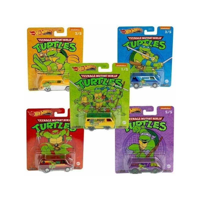 EXCLUSIVE Hotwheels Teenage Mutant Ninja Turtles Set of 5