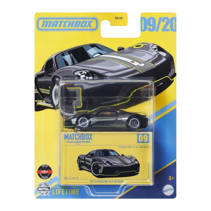 Matchbox Collectors Series 2015 Porsche 918 Spyder 09/20 Imported Mainline 1:64 Scale