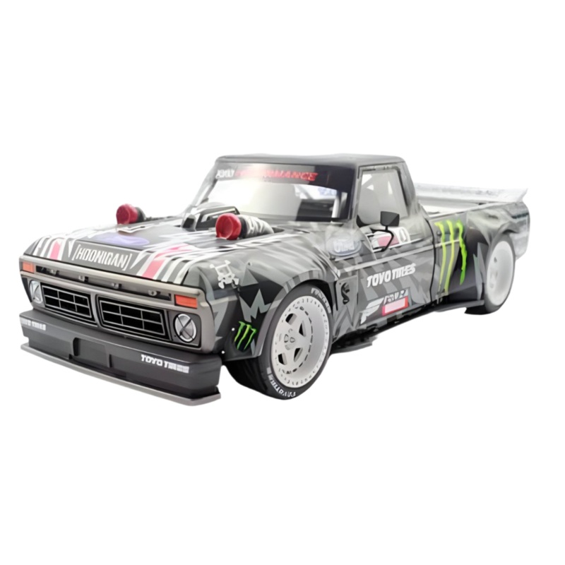 Top Marques 1977 Ford USA F-150 Pick-Up No 43 Hoonigan 2019 Climbkhana 2 Tianmen Ken Block Black White w/ White Wheels 1:18