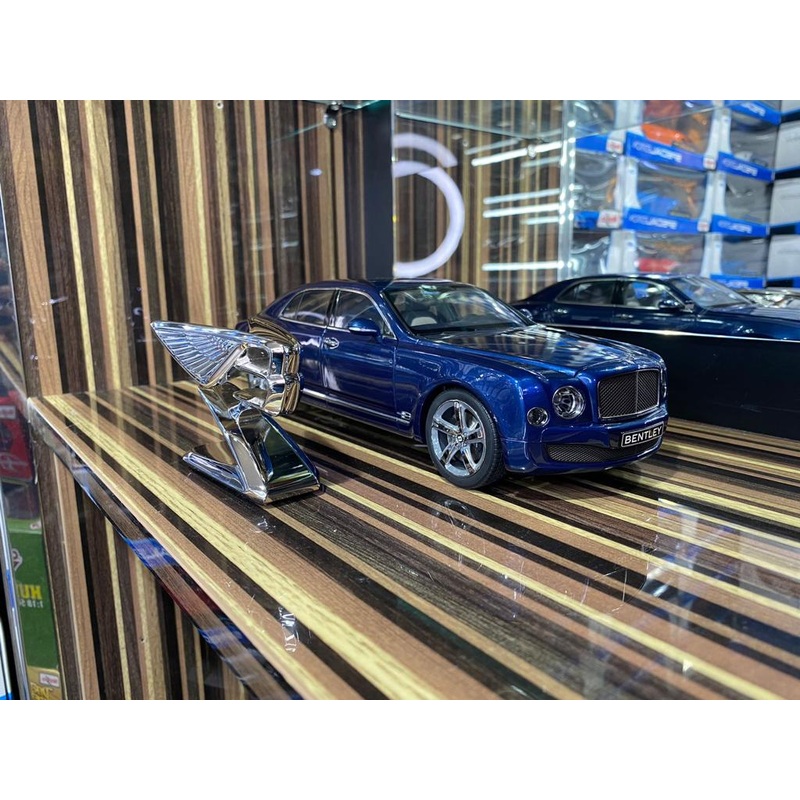 1/18 Diecast Bentley Mulsanne Speed Blue Kyosho Scale Model Car