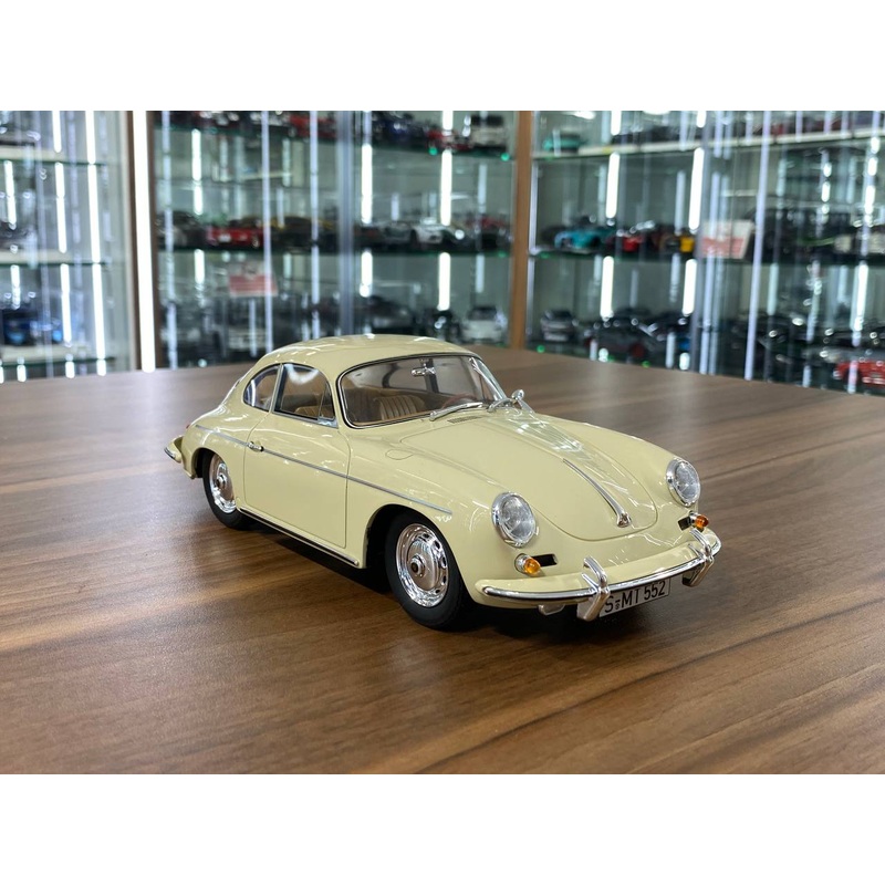 1/18 Resin Porsche 356B 2000 GS Carrera 2 1962 in Beige by GT Spirit - Limited 1000 pcs