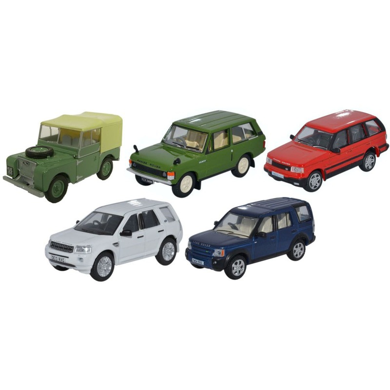 5 Piece Land Rover Classic Set - 1:76 Scale