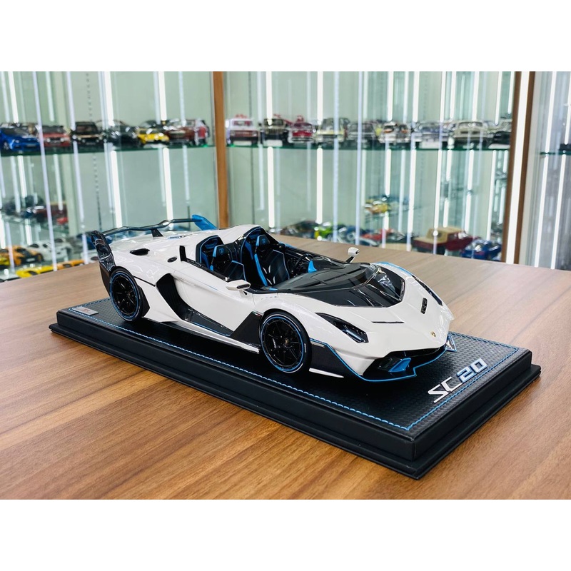 MR Collection Lamborghini SC 20 Resin Model - White | 1/18 Scale