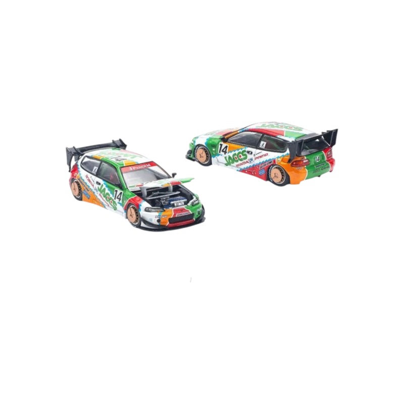 Pop Race Pandem Civic EG6 PR64-128 1:64 Scale
