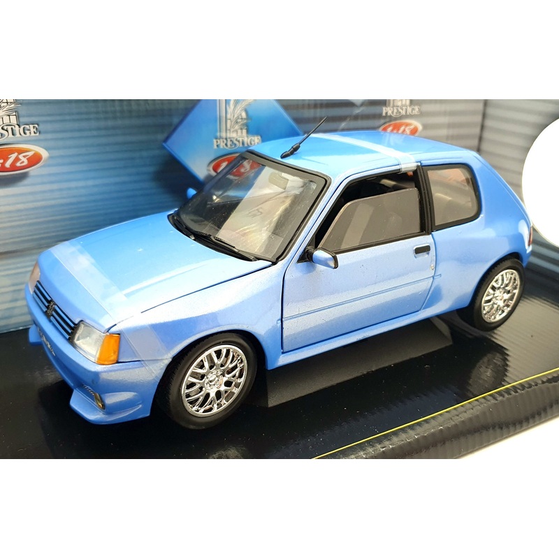 Solido 1/18 Scale Diecast 8154 - Peugeot 205 GTI Tuning 1990 - Met Blue