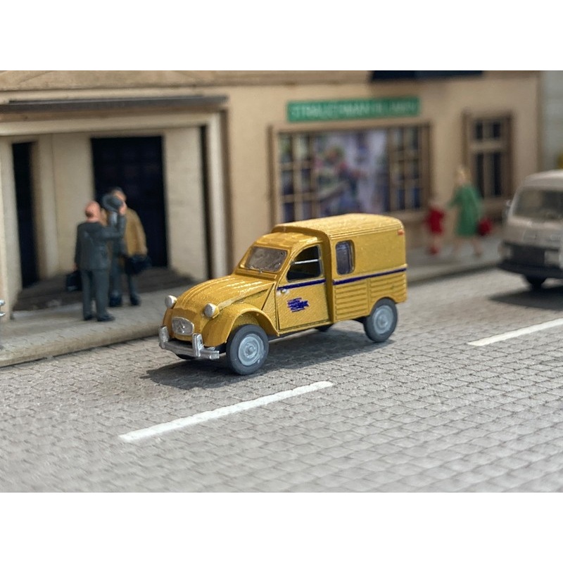 Finished model car Citron 2CV AZU La Poste