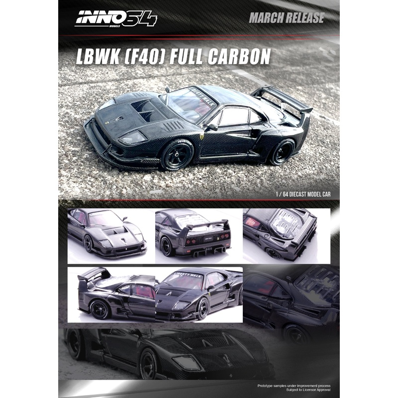 Inno64 1/64 LBWK F40 Full Carbon