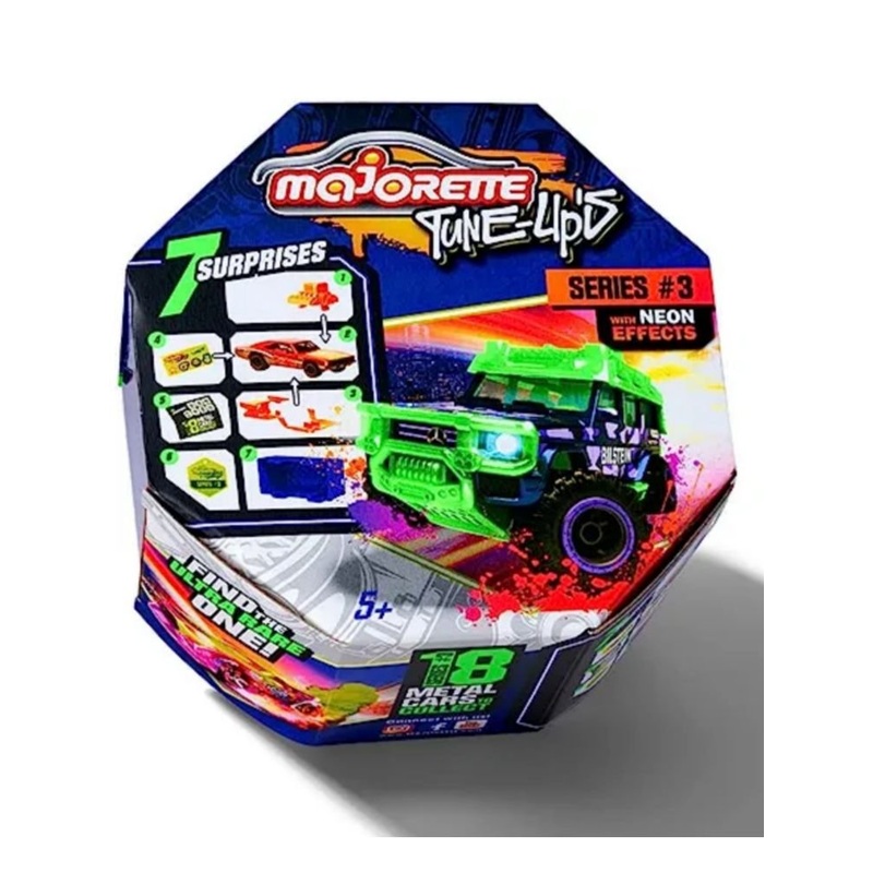 Majorette Tune-Ups Series 3 With Neon Effects 7 Surprises Gift Pack For Kids 3