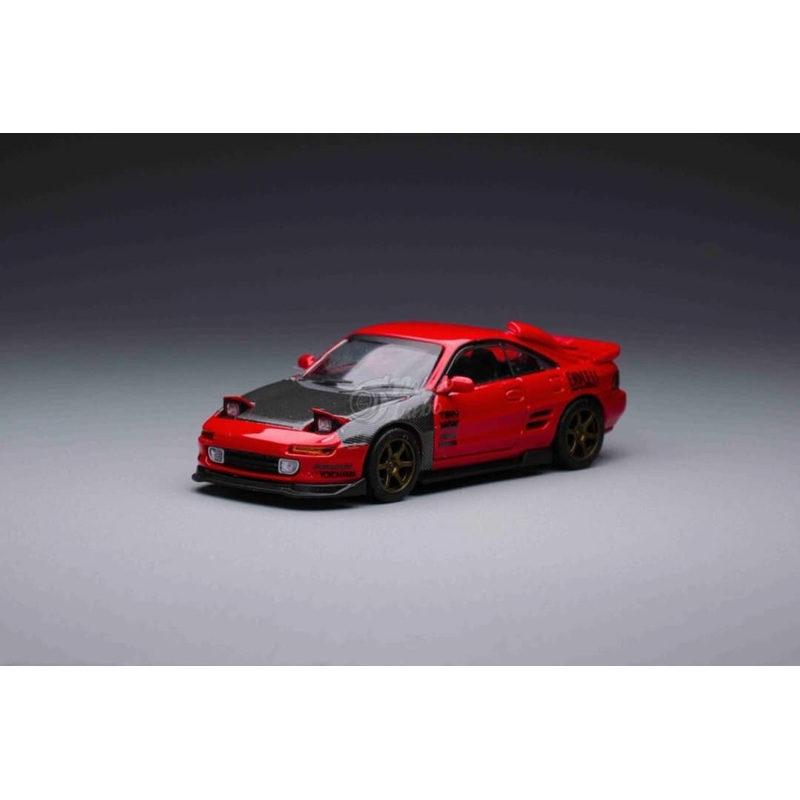 Microturbo 1/64 MR2 Red with Carbon Hood [Global Miniature Hobby Show Shanghai Event Exclusive]