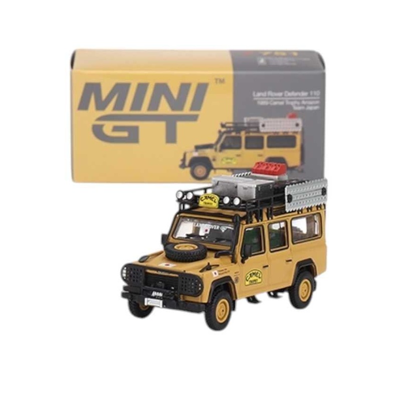 Mini GT Land Rover Defender 110 1989 Camel Trophy Amazon Team Japan