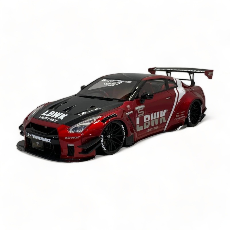 Nissan GT-R R35 LBWK LB*Performance Red & Carbon One Model