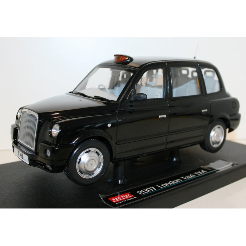 Sunstar 1/18 Diecast - 5251 - 2007 London Taxi Cab TX4 - Black