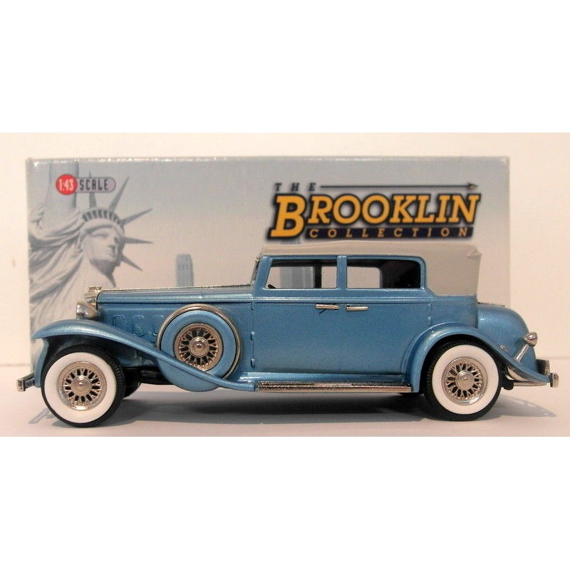 Brooklin 1/43 Scale BRK96A  - 1931 Marmon Sixteen 4Dr Conv  Sedan Met Blue/Grey