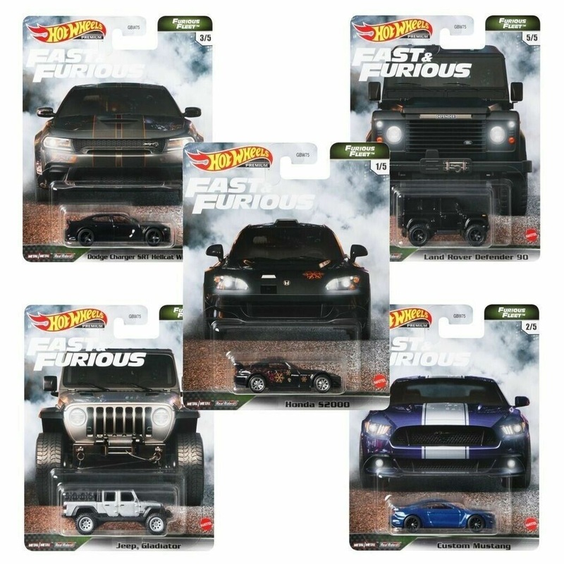 Hot Wheels  1/64 2021 Fast and Furious  Furious Fleet Case N (set of 5)