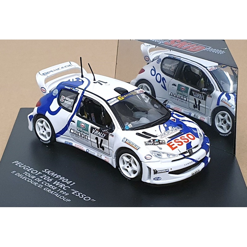 Skid 1/43 Scale SKM99941 - Peugeot 206 WRC Esso #14 Tour de Corse 1999