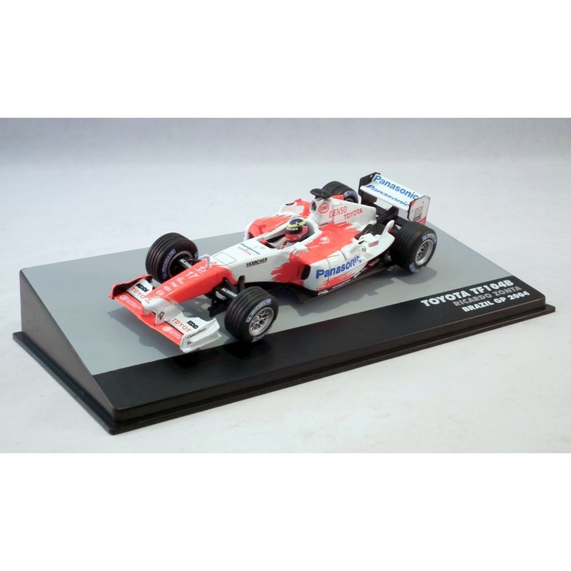 Atlas Editions 1/43 Scale 20219N - F1 Toyota TF104B Brazil GP 2004 Zonta