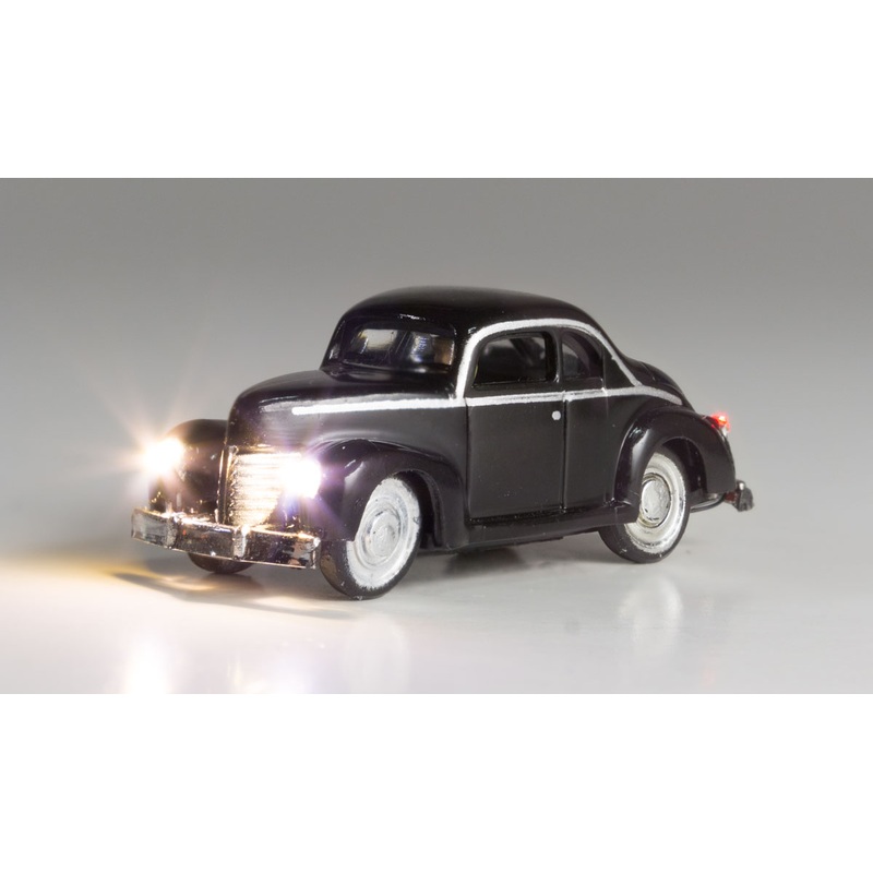 Classic car Midnight Ride illuminated