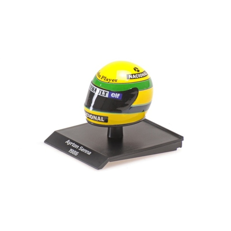 [ETA:  Mar 2026 ] MiniChamps 1/10 HELMET - AYRTON SENNA - 1986