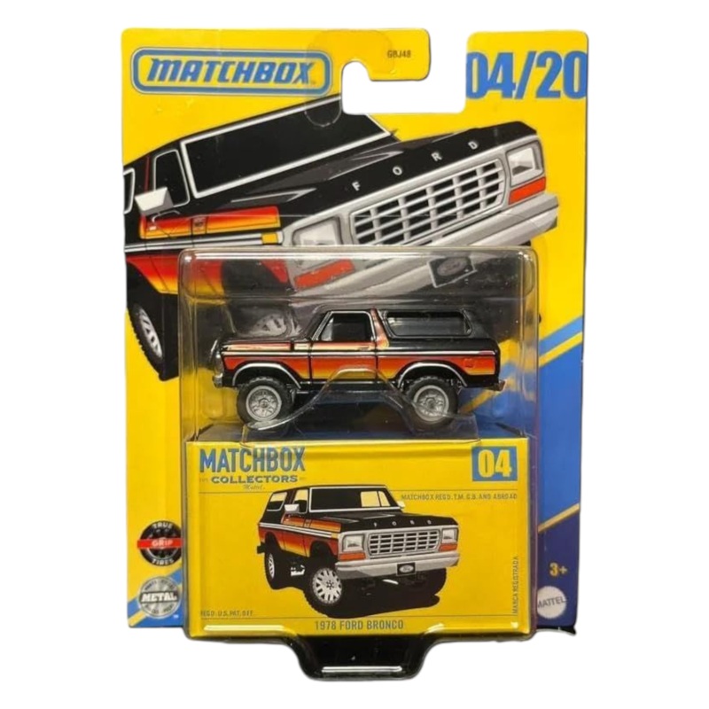 Matchbox Collectors Series 1978 Ford Bronco 04/20 Imported Mainline 1:64 Scale