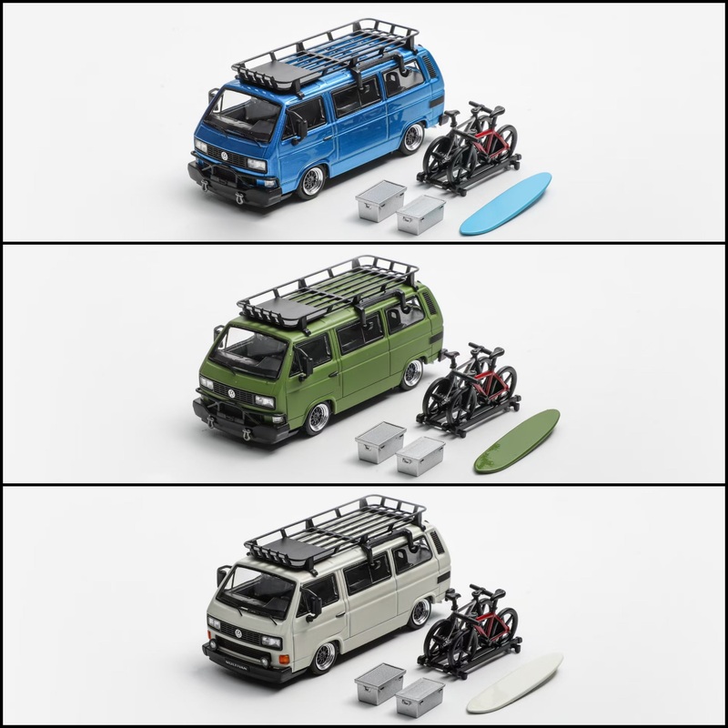 Mortal 1/64 VW Type 2 T3(Carrera Bus B32) Lowride  With BBS Rims