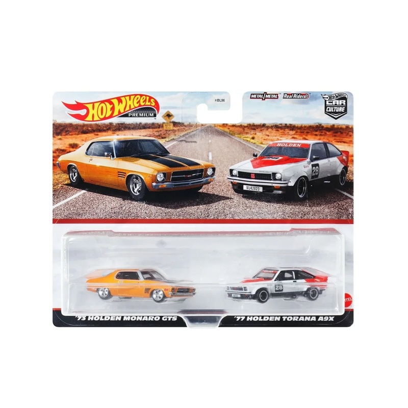 EXCLUSIVE Hotwheels car culture 2 Pack 73 Holden Monaro GTS & 77 Holden Torana A9X