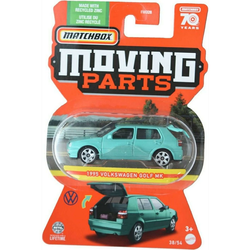 Matchbox Exclusive Moving parts 1995 Volkswagen Golf Mk