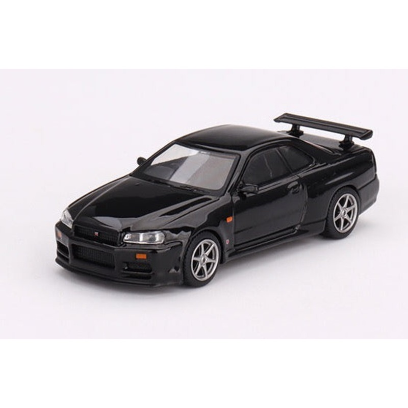 Mini GT 1/64 Nissan Skyline GT-R R34 V-Spec  Black Pearl ***in clamshell blisters***