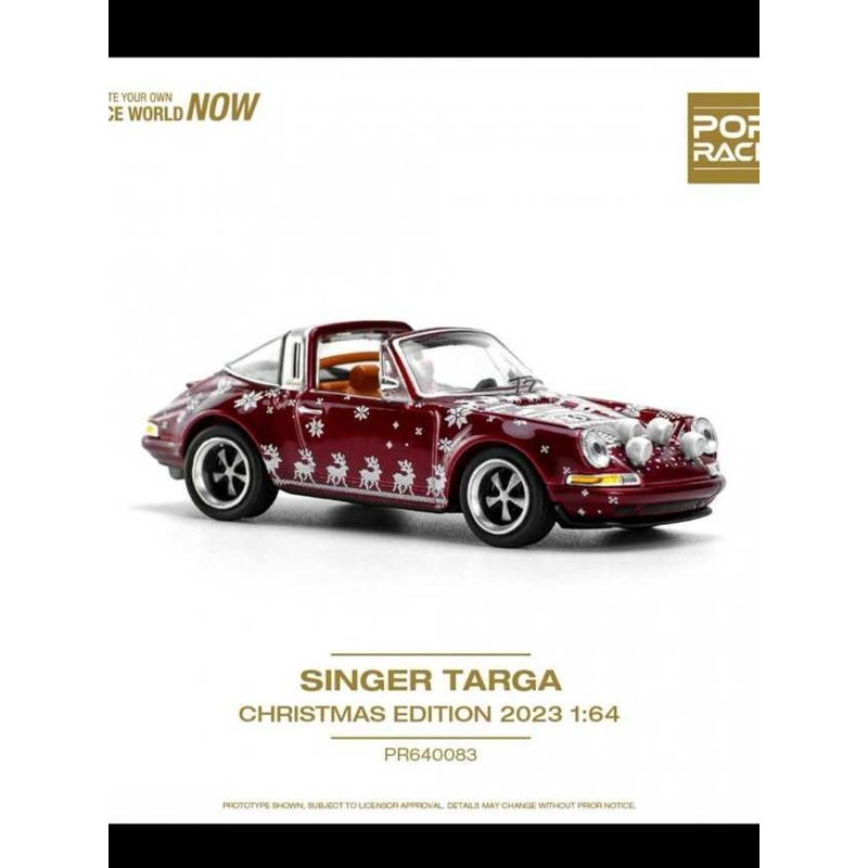 Pop race pr64-83 Singer Targa christmas 1:64 scale