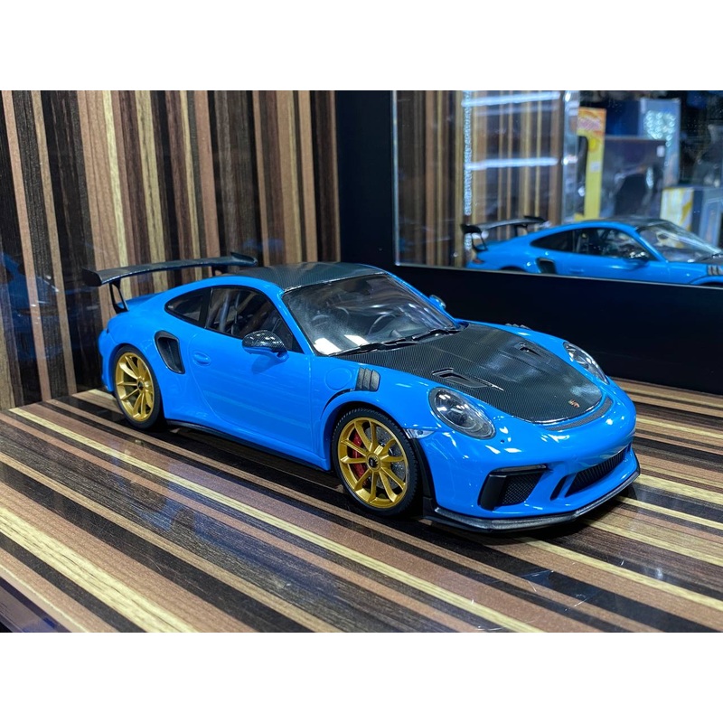 Porsche 911 GT3 RS (991.2) 2019 Weissach package by Minichamps [1/18 |Blue | Resin]