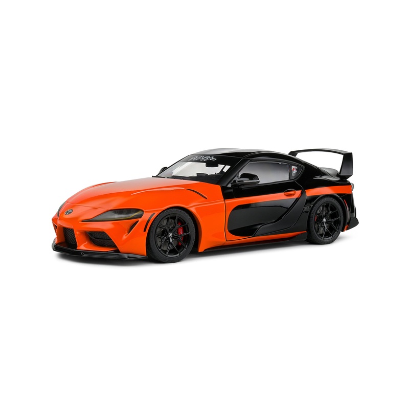 Solido 2024 Toyota GR Supra A90 Streetfighter Orange and Black 1:18