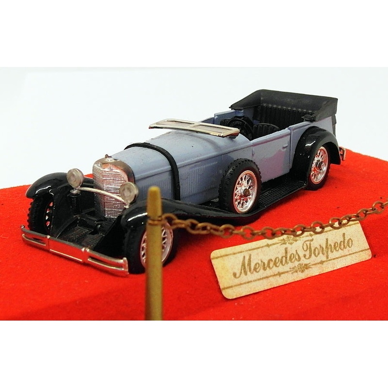 Verem 1/43 Scale Model Car 302 - Mercedes Benz Torpedo - Blue/Black