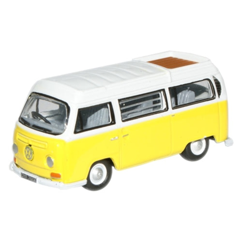 VW Camper Closed Saturn Yellow/White - 1:76 Scale