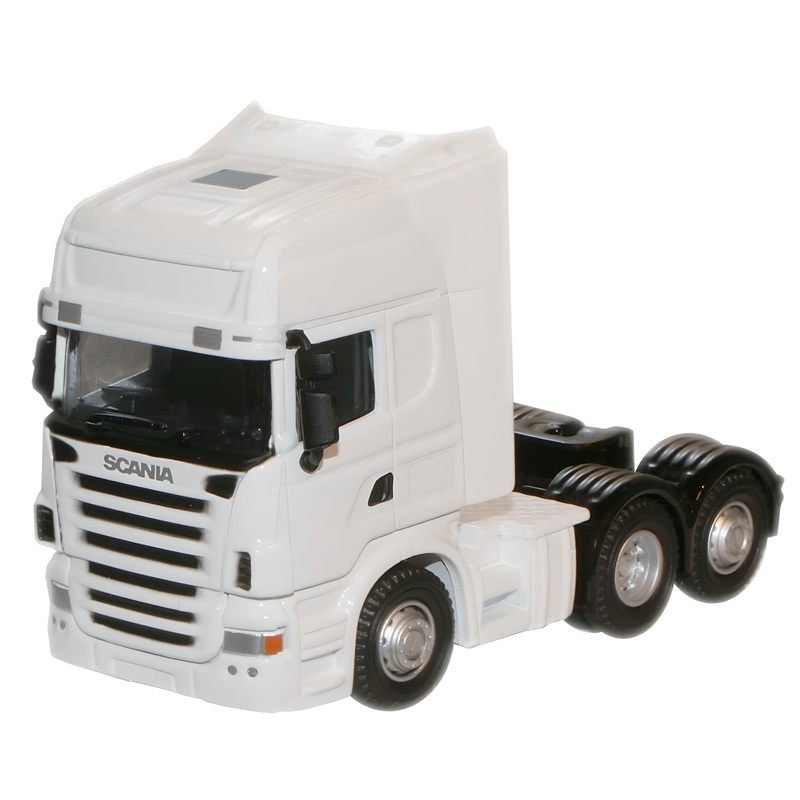 White Scania Cab - 1:76 Scale