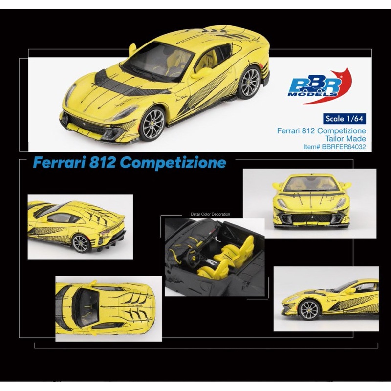 [ETA:  Apr 2026 ] BBR Models 1/64 Ferrari 812 Competizione Tailor Made