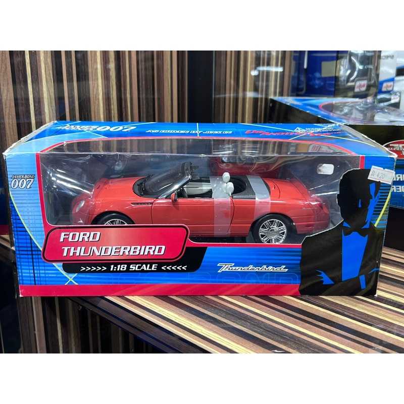 1/18 Diecast Ford Thunderbird James Bond Red  Ertl Collectibles Scale Model Car