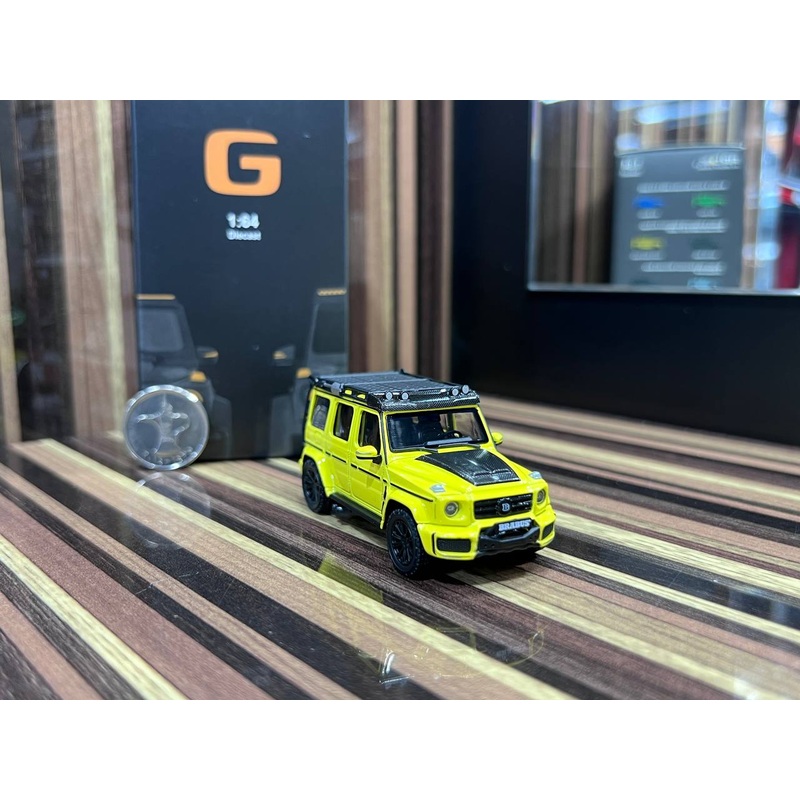 1/18 Diecast Mercedes-Benz Brabus G63 Adventure Yellow Almost Real Scale Model Car